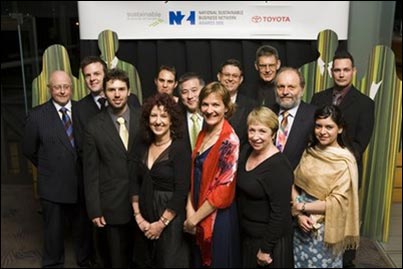 The award winning Criterion team <br />(photographed by Sustainable Business Network <br />at the Award Ceremony)