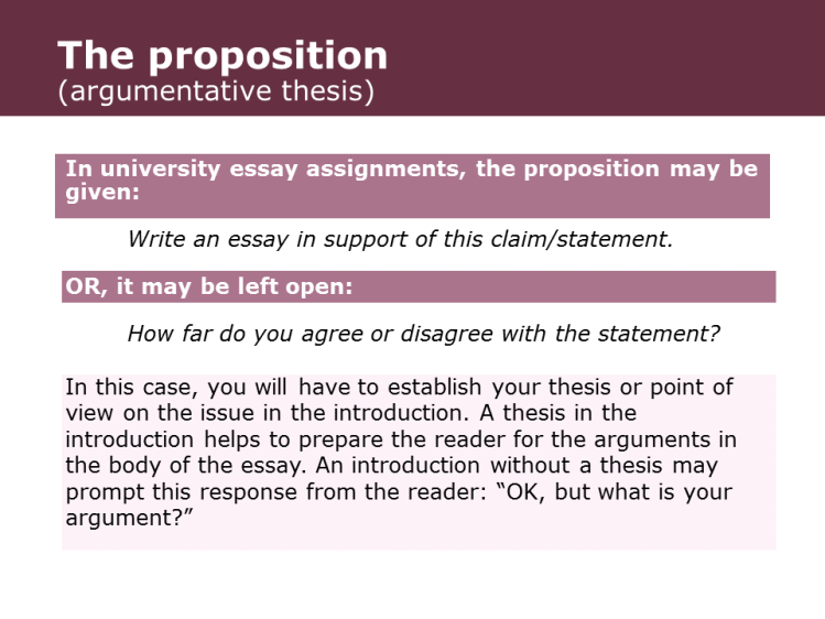 argumentative essay meaning
