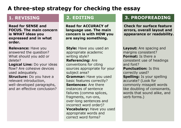 how to check you essay